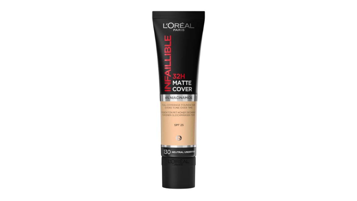 Matujący podkład Infaillible Matte Cover 130 True Beige
